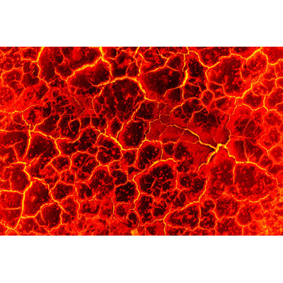 Antwonette The Red Crack Abstract - Wrapped Canvas Print