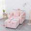 Fauteuil en fausse fourrure avec repose-pieds-210927391