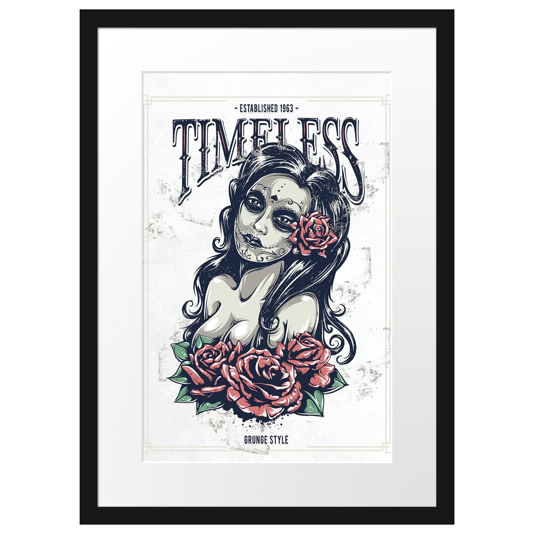 Gerahmtes Poster Timeless White