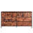 6 Drawer Dresser Closet Dresser TV Stand with Steel Frame Rustic Brown