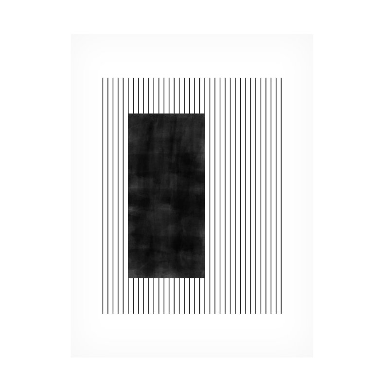 Œuvre d'art sur toile noire, Elena Ristova, H 18 po x l 24 po