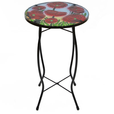 Metal Outdoor Side Table , 12'' in. W 12'' in. D