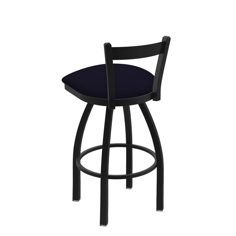 Tabouret de bar 821 Catalina, Crépuscule Canter, Noir froissé, Tabouret de comptoir (assise de 25 po de hauteur)