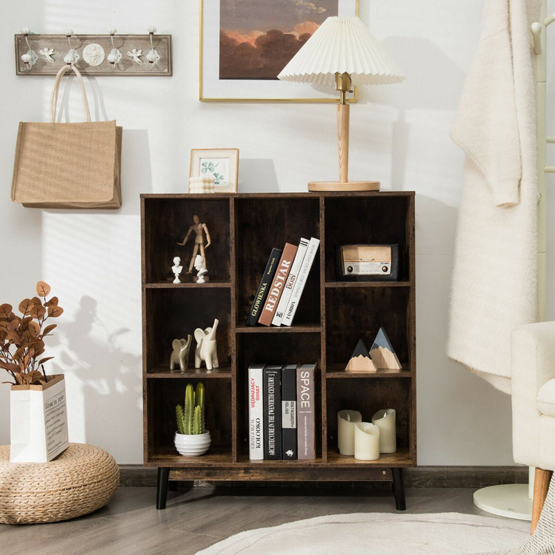 Nohoff 93cm H x 80cm W Bookcase, Brown