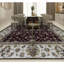 Tapis rouge et crème noué à la main de haute qualité