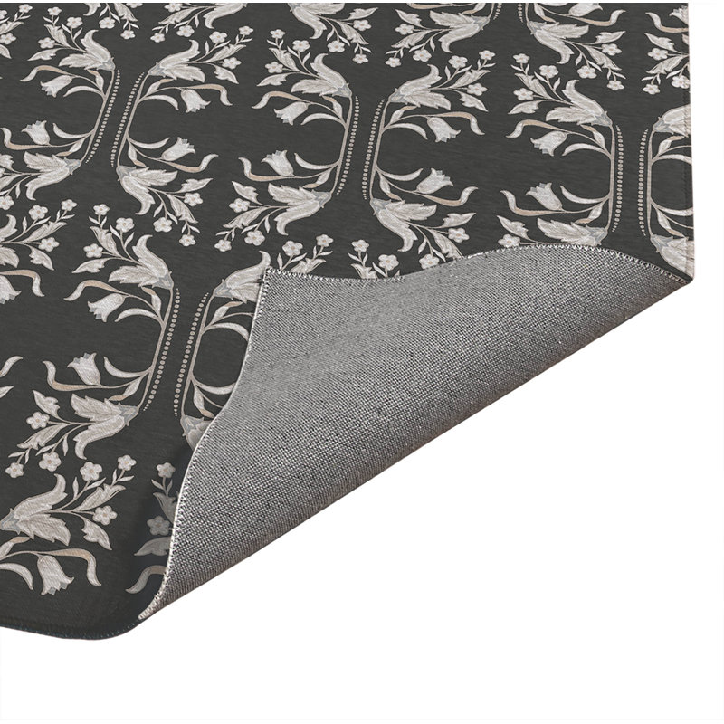 Mira Ultra-thin Indoor Doormat, Charcoal, 24" W x 36" L