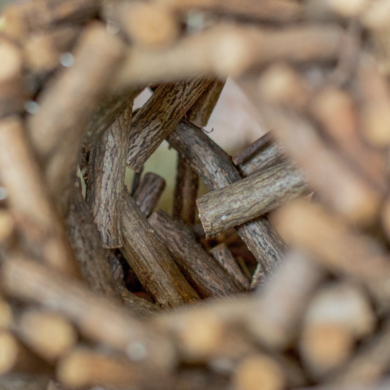Porte-photophore en bois fait main