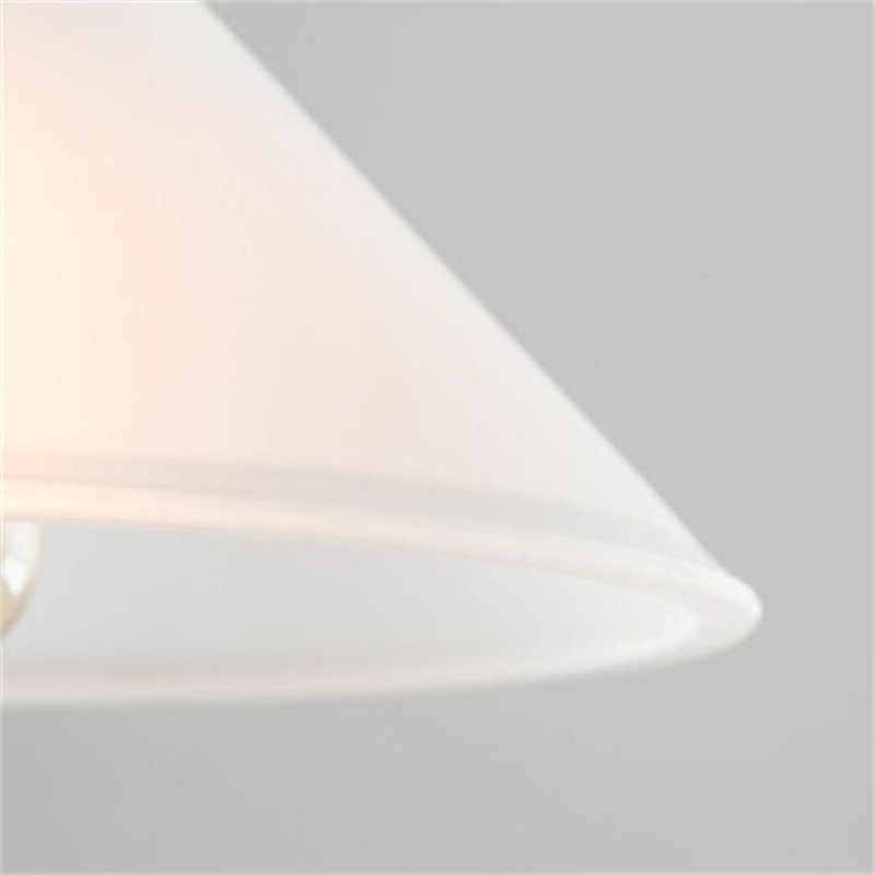 Glass Empire Lamp Shade in White