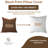 Fabdivine Home Essentials – Elegant Solid Cushion Cover, Brown-109666280