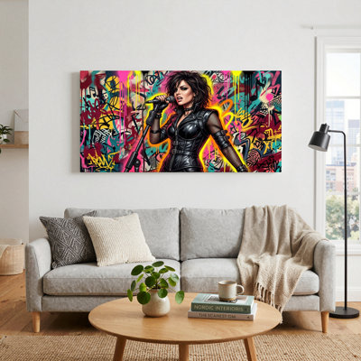 Graffiti Rock, reproduction d'art sur toile, ensemble de 1