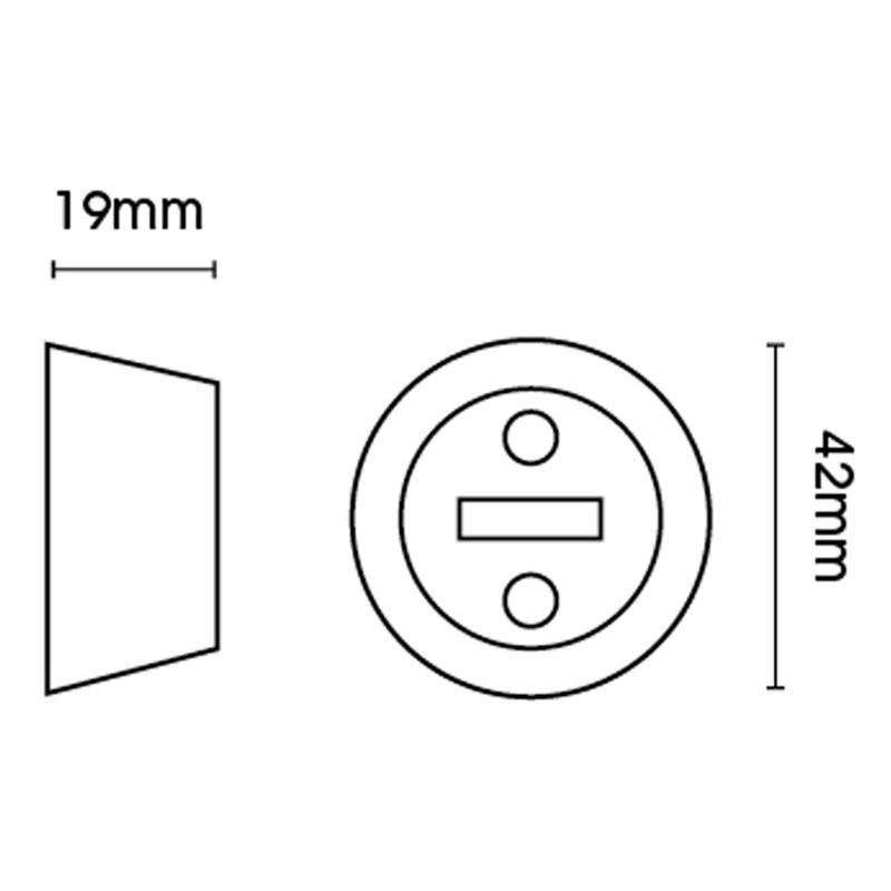 2.8cm Mounting Bracket, Chrome