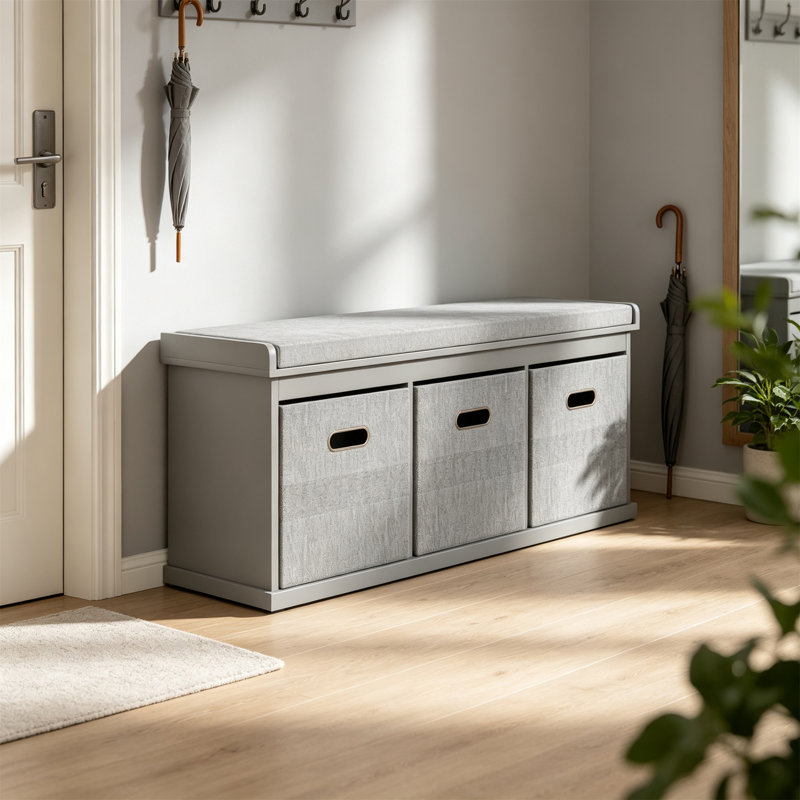 6 Pair Shoe Storage Bench