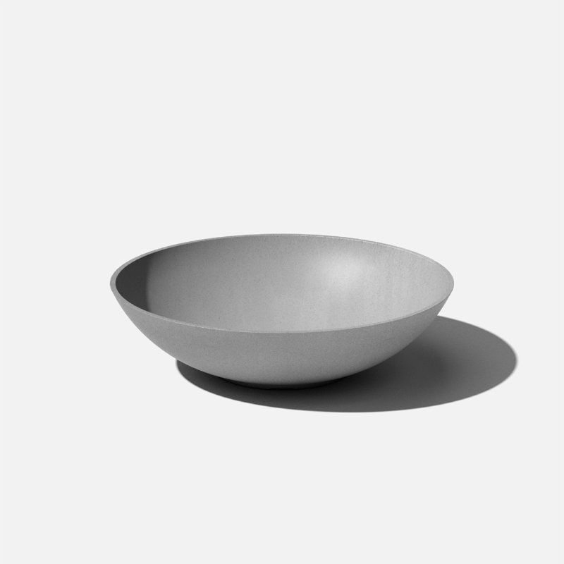 Pot à fleurs Pure Series Lane, Gris, H 6 po x l 24 po x P 24 po, Ensemble de 1