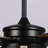 Breezelite 52" Industrial Matte Black Indoor Ceiling Fan