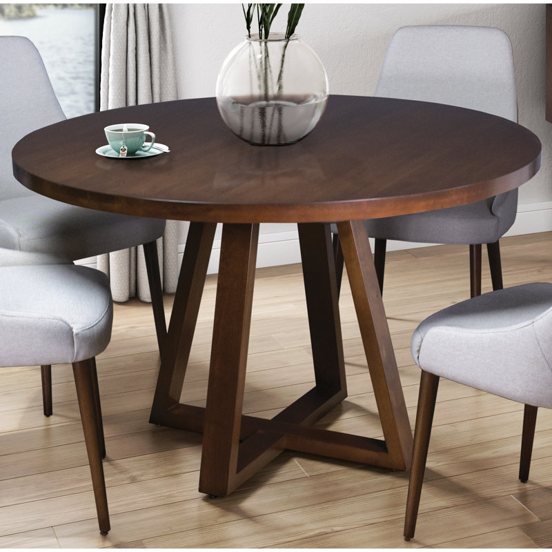 Table de salle à manger Ledford, Noyer, H 29 po x L 48 po x l 48 po