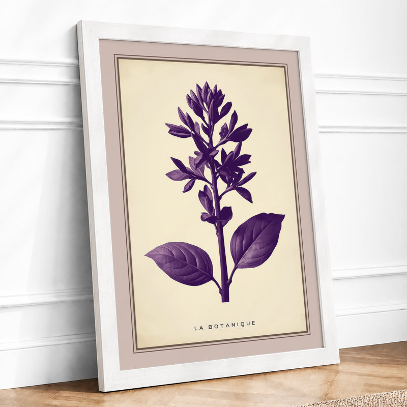 LA BOTANIQUE Botanical - Framed Print, A1 - 84.1 x 59.4 cm, White