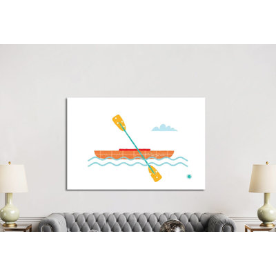 Kayak by PaperPaintPixels - Wrapped Canvas Print