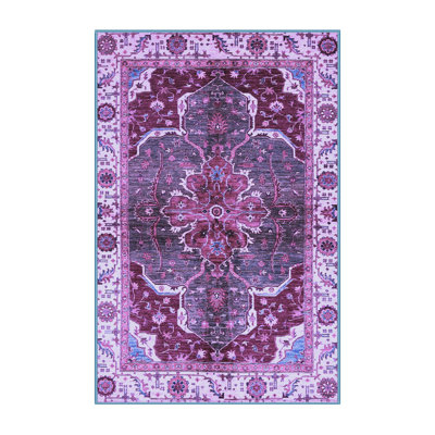 Tapis bleu / mauve