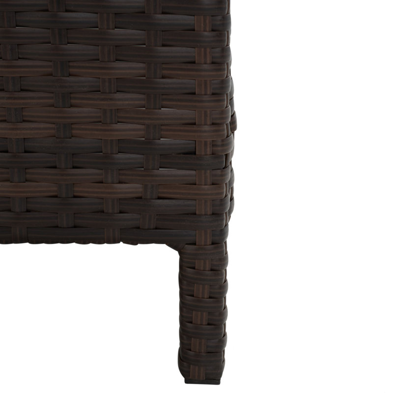 Andromeda Outdoor Chaise Lounge, Brown/Sand