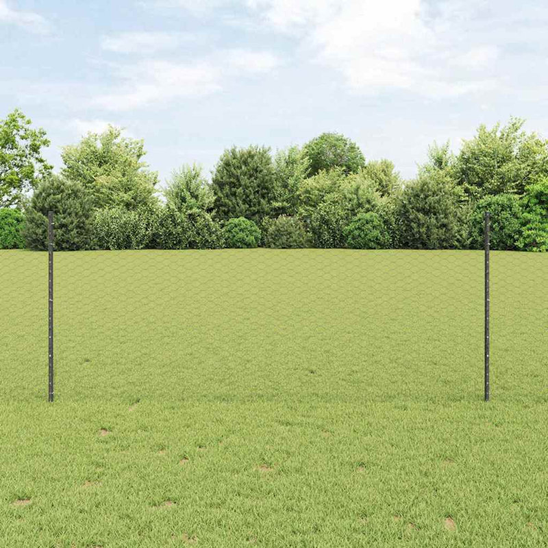 Steel Fencing Kits Fencing, 80cm H x 1000cm W, Grey