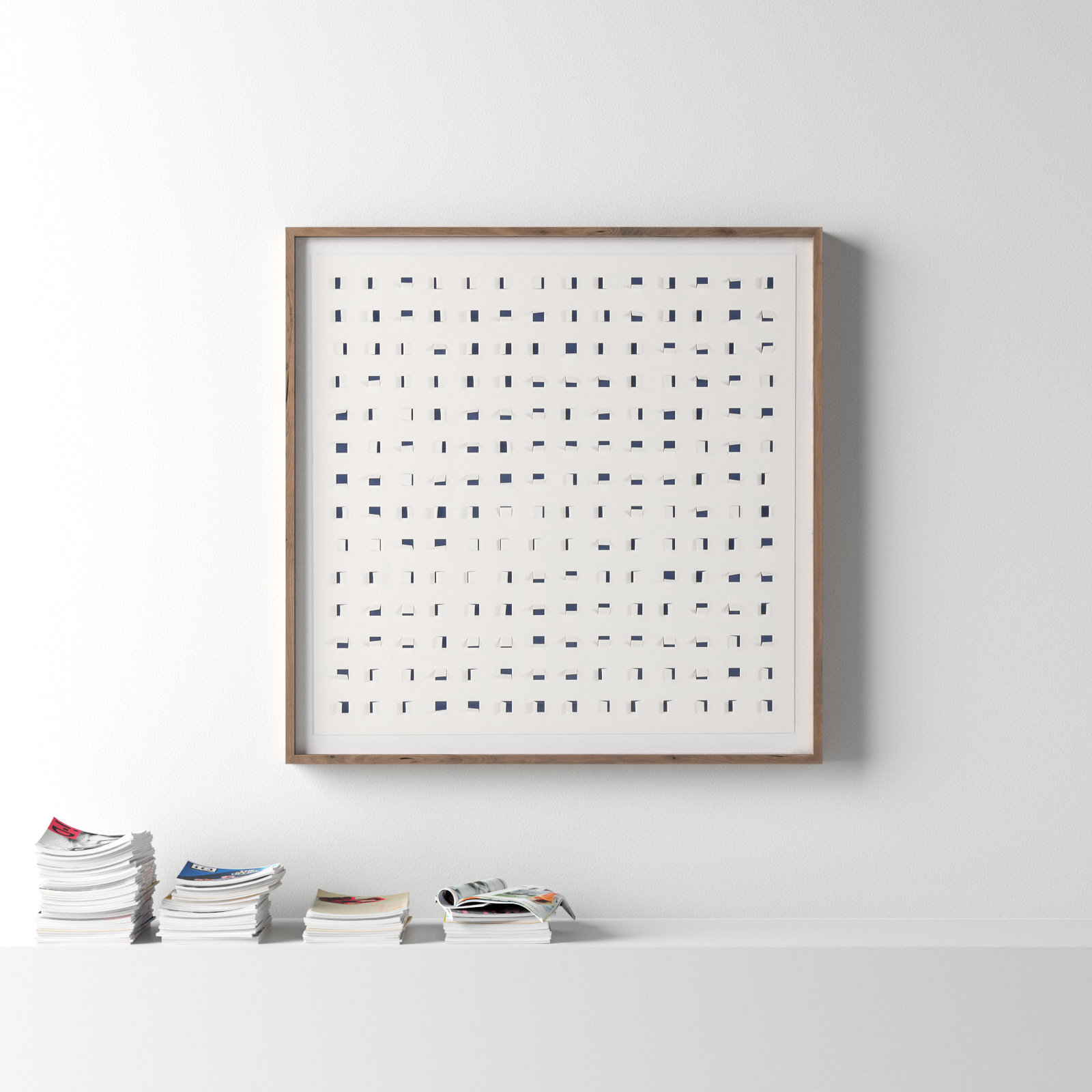 Avram "See Through Blue" Painting