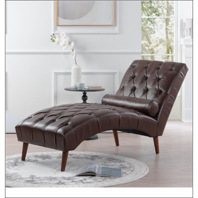 Upholstered Chaise Lounge by Ebern Designs