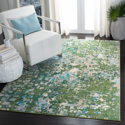 Annalyce Rug In Green & Blue