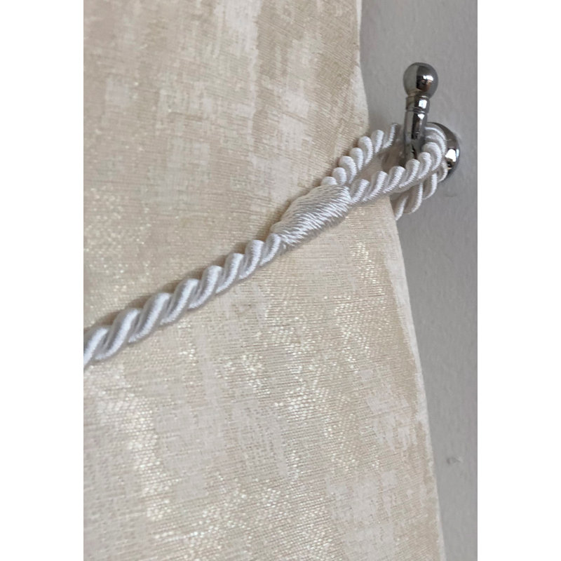 Raymond 2cm Curtain Holdback/Tieback, White