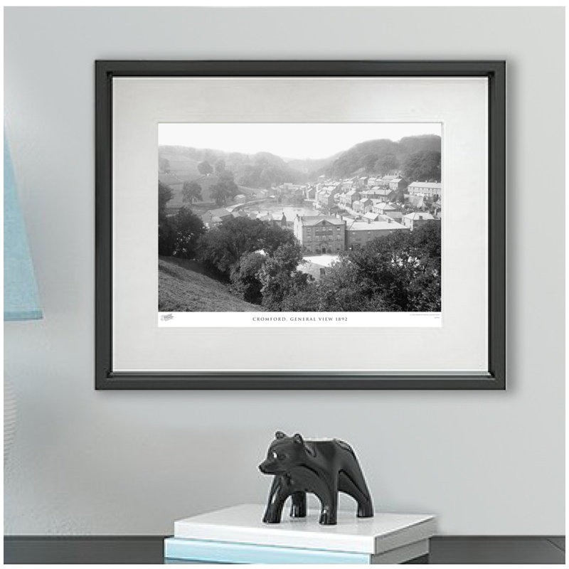 Cromford, General View 1892 - Single Picture Frame Print, 45cm H x 60cm W x 2.3cm D