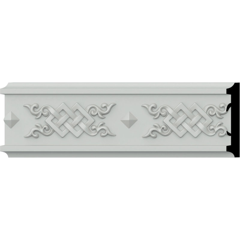 SAMPLE - Endurathane Woven Chair Rail, 3 3/4"H x 3/4"P x 12"L, Factory Primed