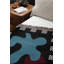 Midcentury Checkered Print 100% Cotton Woven Throw-96225857