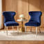 Velvet Upholstered Side Chair-1835389216