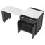 Îlot de cuisine cannelé avec table extensible pour 4 à 6 personnes K&K-219035230