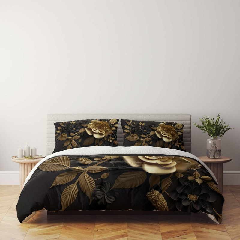 Super King Quilt Cover Set, 100% Soft Polyester & Cotton Blend, 102.4 x 86.6 Duvet Cover & 19.7 x 31.5 Pillowcases (2 Pieces) | Machine Washable, Envelope & Button Closure | Elegant & Durable Bedding Solution