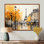 Jaune et gris, art de rue parisien - art mural Paris
