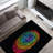 Vibrant Floral Pattern Non-Woven Soft Printed Rug with Elegant Design Theme for Indoor Spaces-114335330