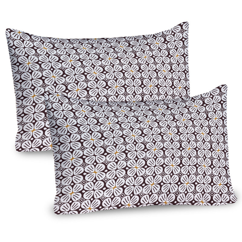 Ensemble de 2 taies décoratives Ambesonne Jasmine Doodle, H 20 po x l 30 po