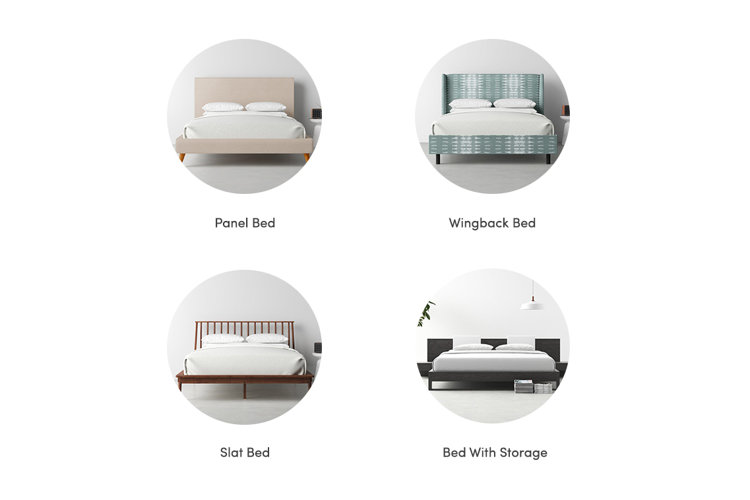 modern bed designs panel wingback slat storage