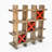 9 Piece Solid Wood Shelf