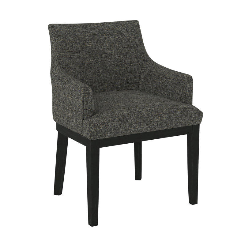 19'' H Upholstered Armchair, Black, 61536-78