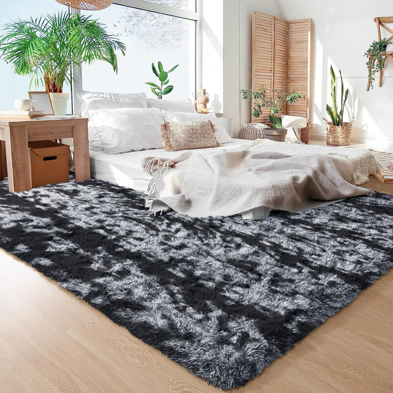 Glenarm Abstract Shag Area Rug, Runner 2'62" x 9'84"