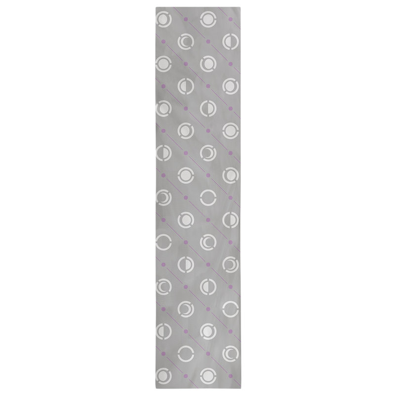 Classic Moon Phases Table Runner, 16" x 72", Light Violet Accent