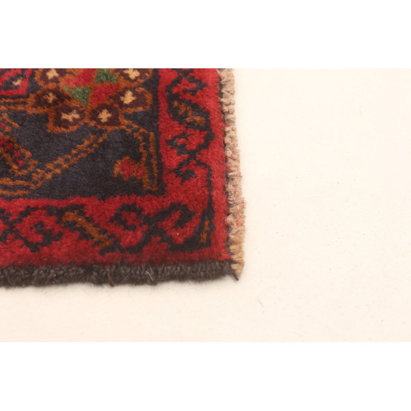 Tapis rouge foncé Dequita 3 pi 3 po x 6 pi 0 po