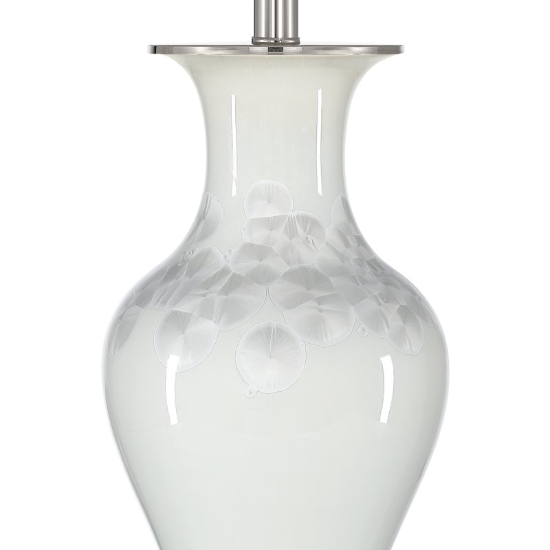 Crystalline Table Lamp Off-White, Clear Body