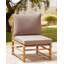 CERRETO Wood Outdoor Armless Lounge Chair-100842171