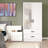 Majoch Mirrored 2 Door Wardrobe & 2 Drawers-1393706178