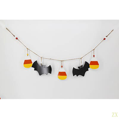 Ensemble de 2 guirlandes d'Halloween pour fêtes 47,5 x 7 po