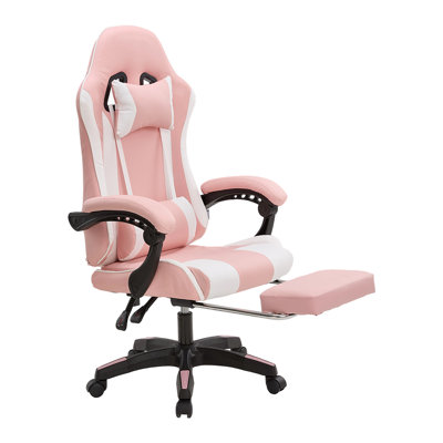 High Back Gaming Chair with Footrest