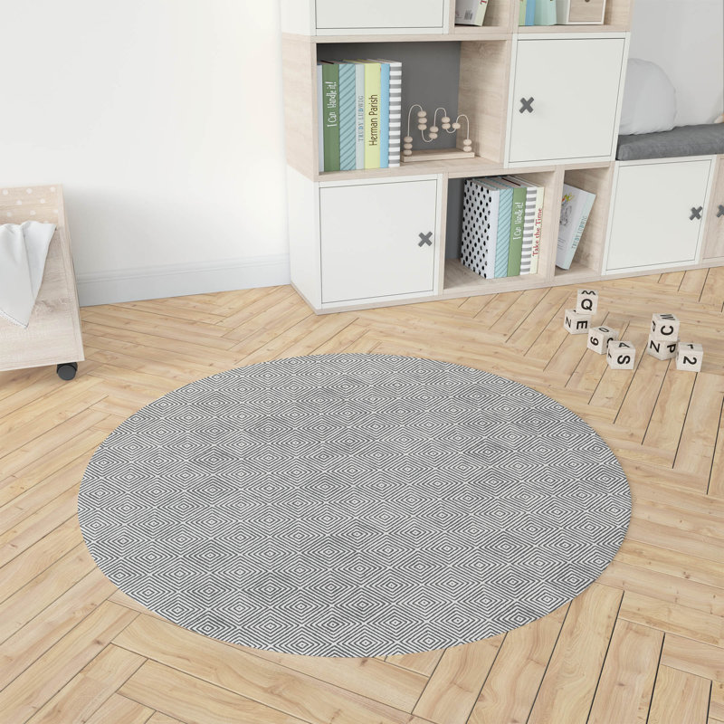 Tapis de jeu Ikat, Ivoire/gris anthracite