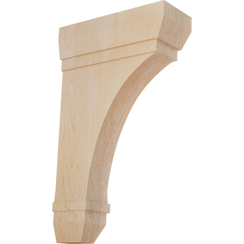 Support en bois Stockport, Érable, L 2 1/4 po x P 6 po x H 10 po